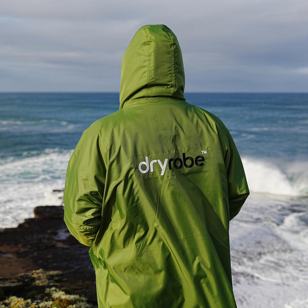 dryrobe Advance Long Sleeve Changing Robe - Dark Green / Black Extra Image 5